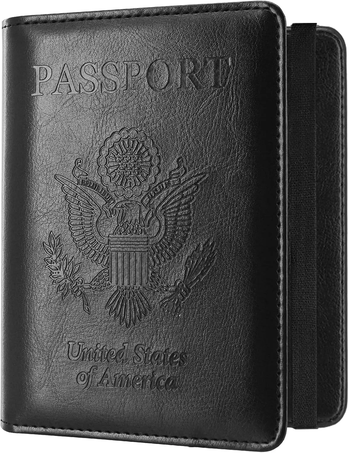 ACdream RFID Blocking Passport Holder Travel Wallet - Premium PU Leather Cover Passport Book with Card Holder, Pen Slot, Keep Organization, and Travel Essentials for Women and Men