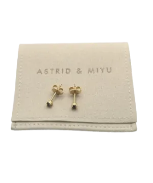 Astrid & Miyu Metallic Crystal Stud Earrings