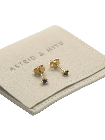 Astrid & Miyu Metallic Crystal Stud Earrings