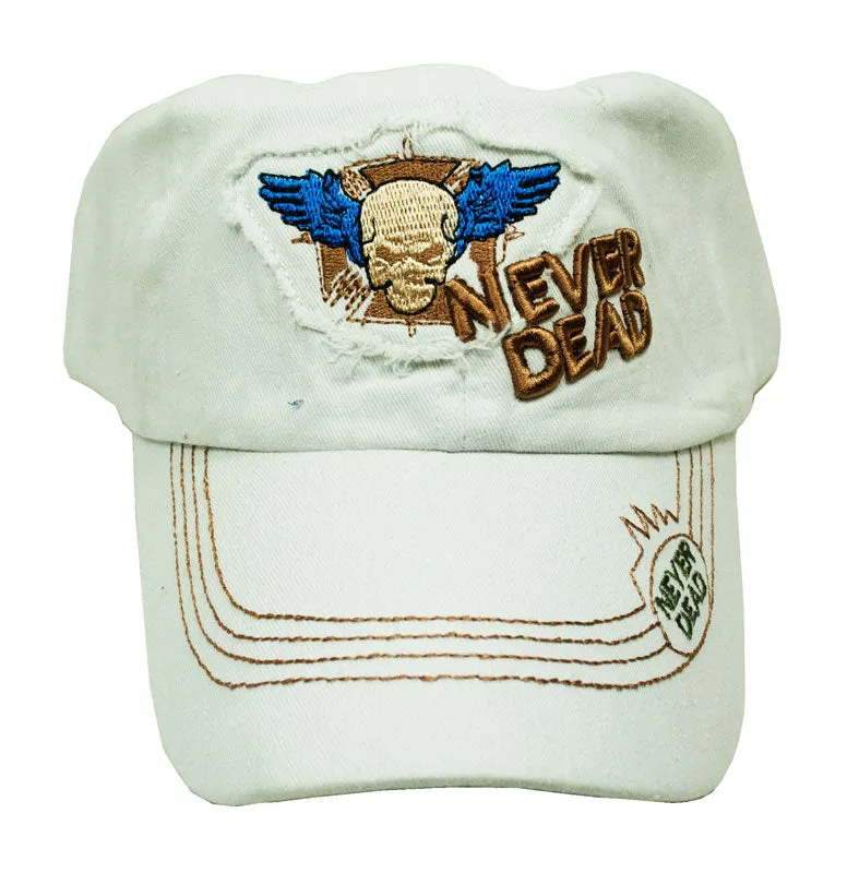 Casual Baseball Cap-SKULL NEVER DEAD