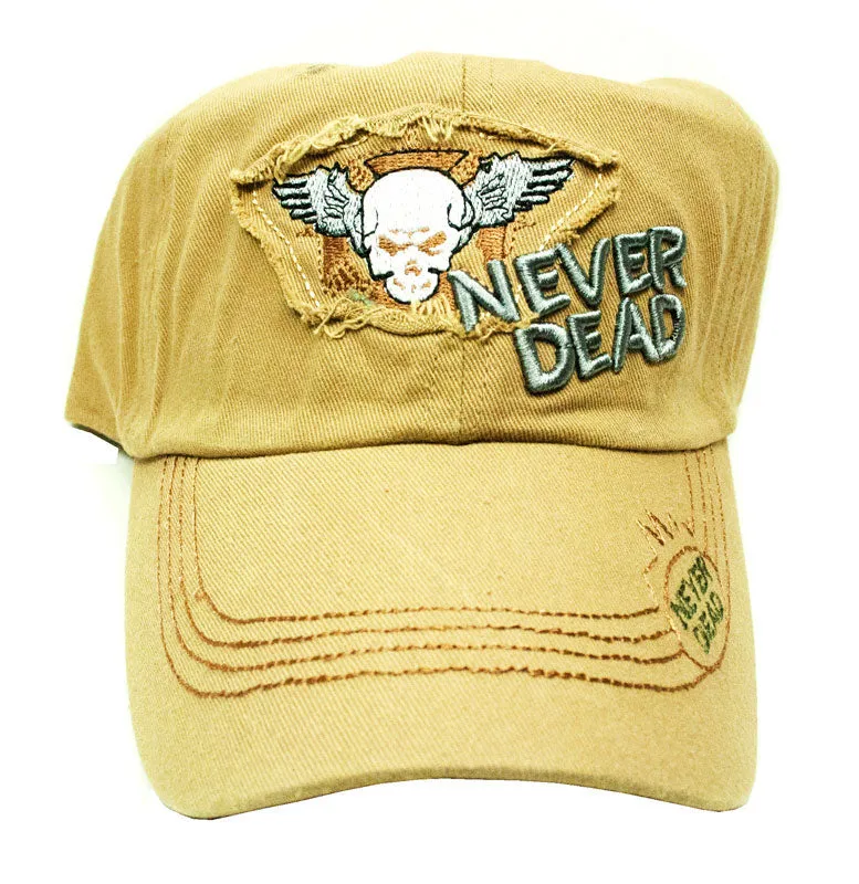 Casual Baseball Cap-SKULL NEVER DEAD
