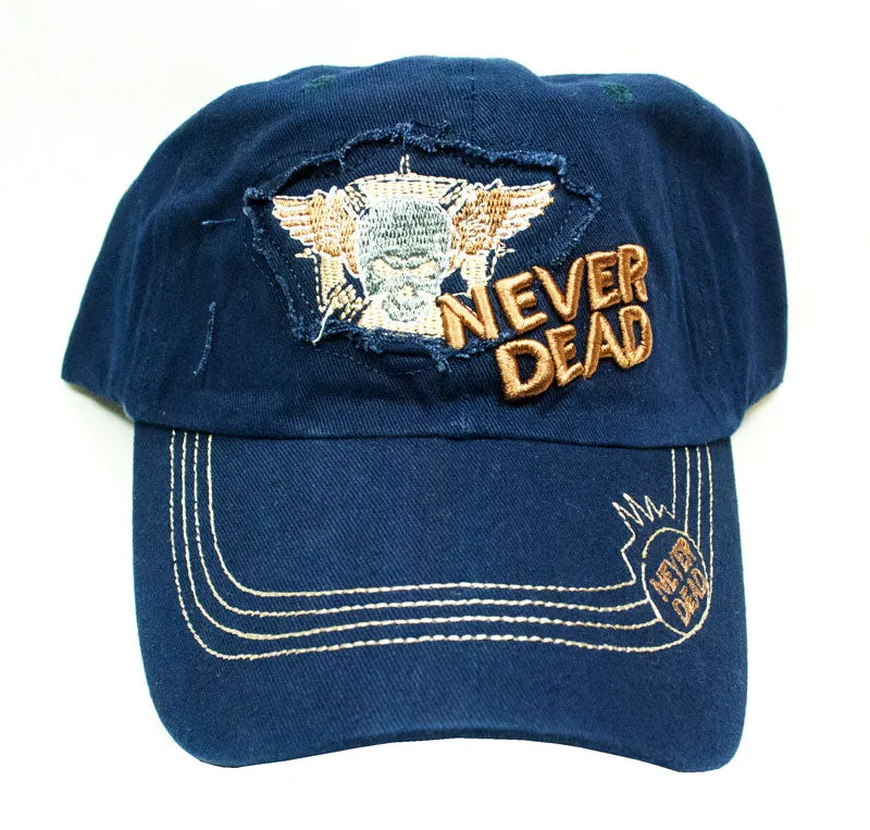 Casual Baseball Cap-SKULL NEVER DEAD