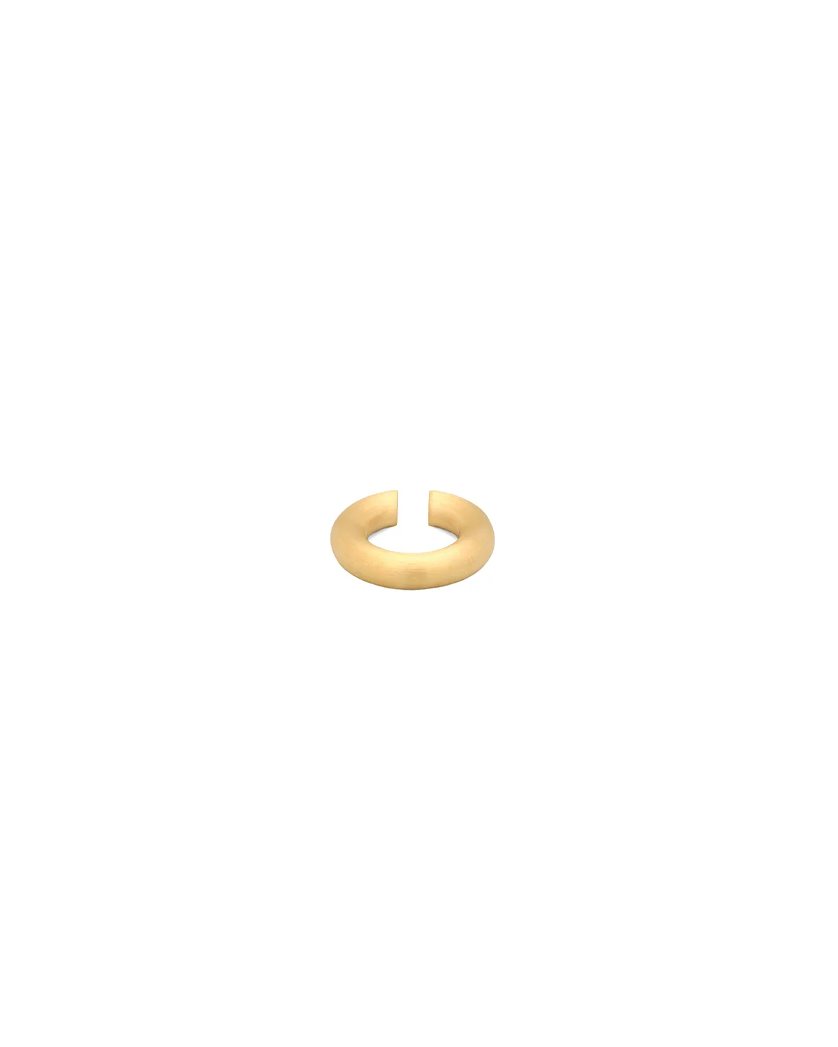 Chunky Ear Cuff Satin Gold Medium
