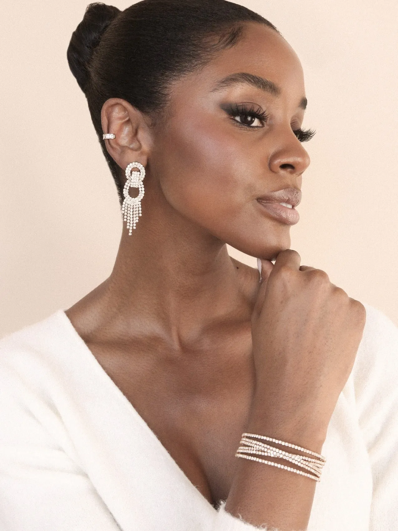 Crystal Strand Cuff
