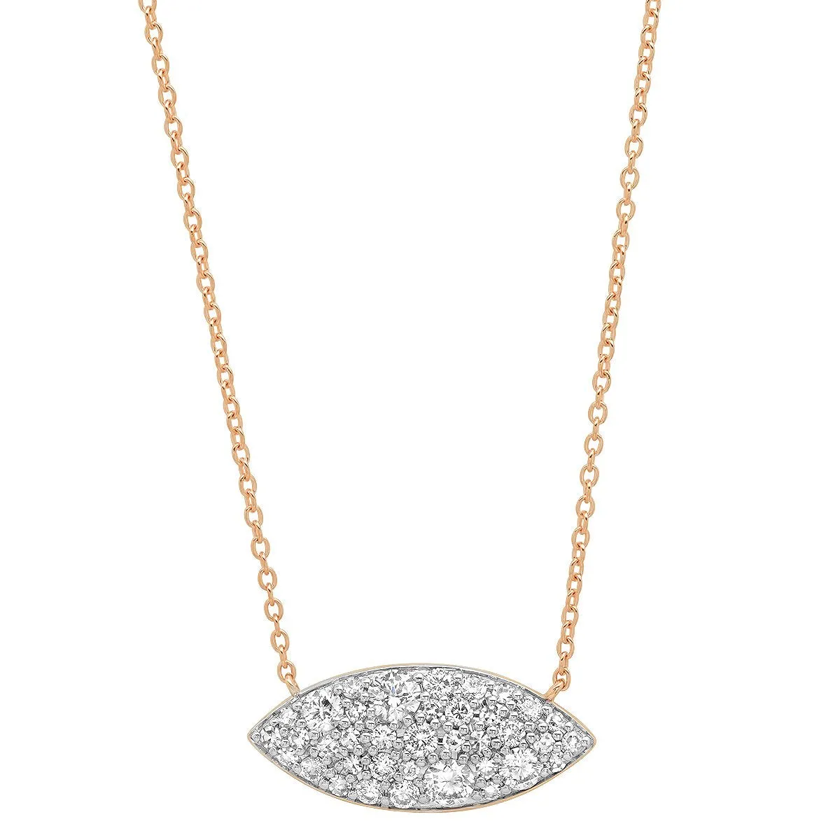 Diamond Evil Eye Necklace