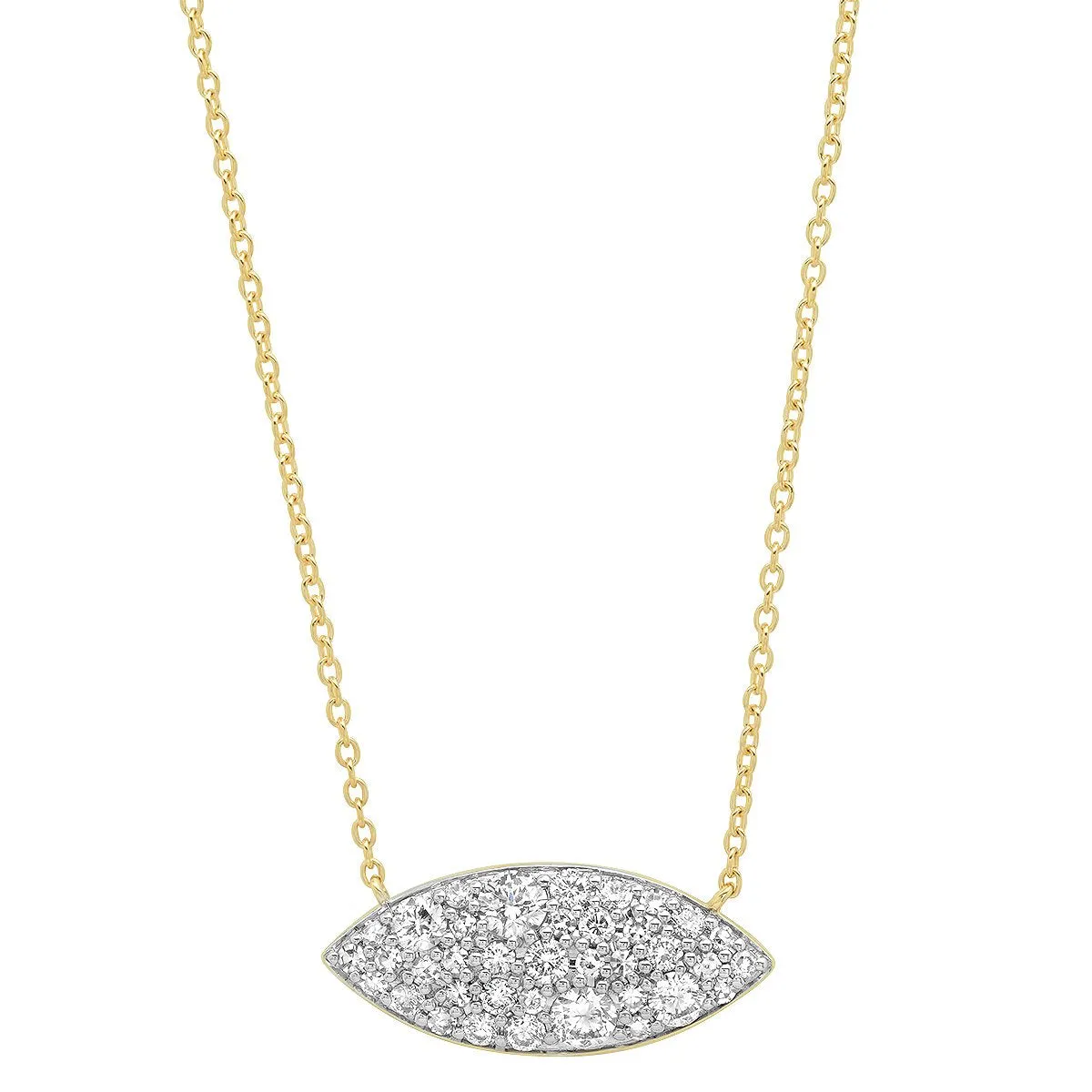Diamond Evil Eye Necklace