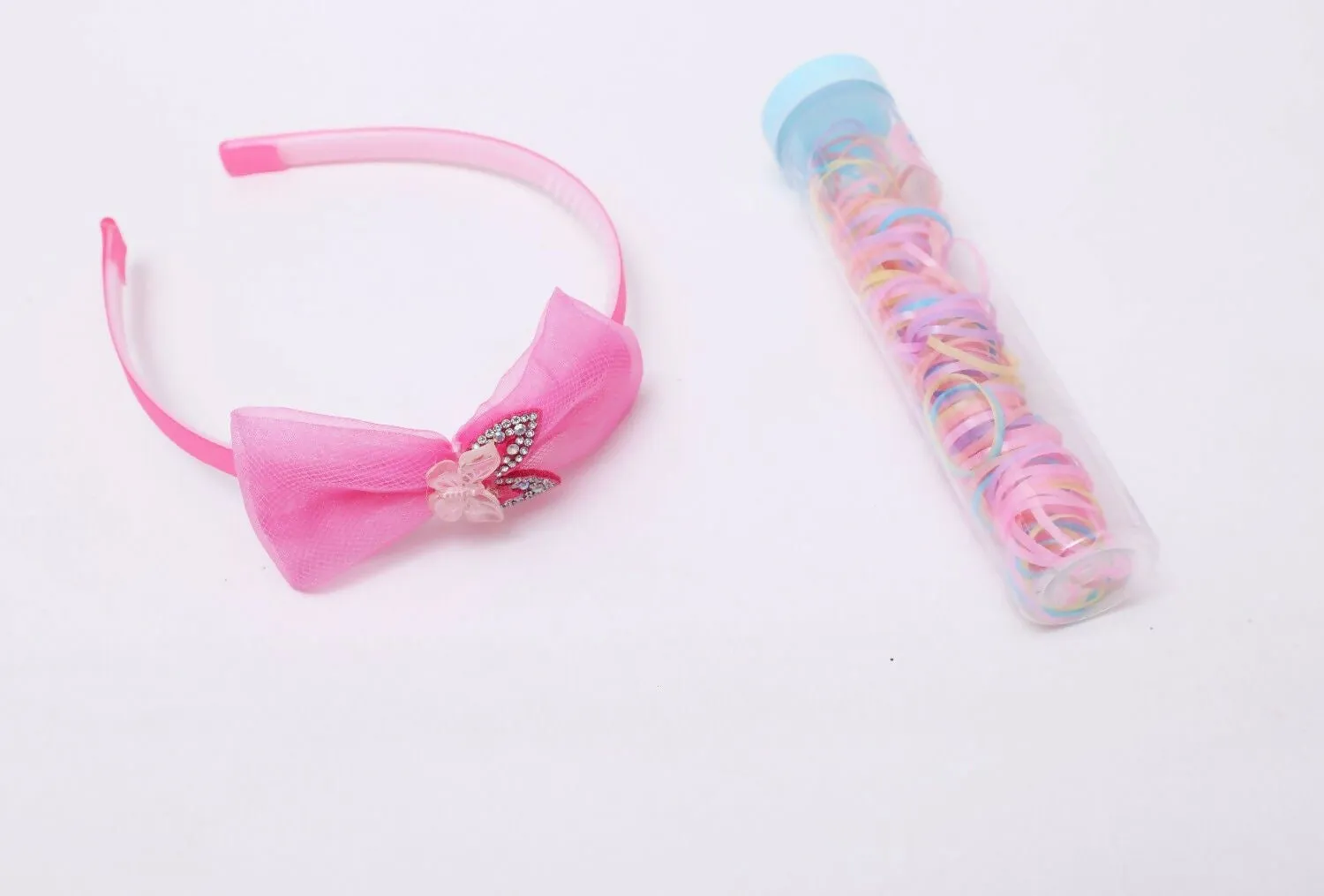 ilearnngrow Bow Hair Accessories Set - Pastel Pink