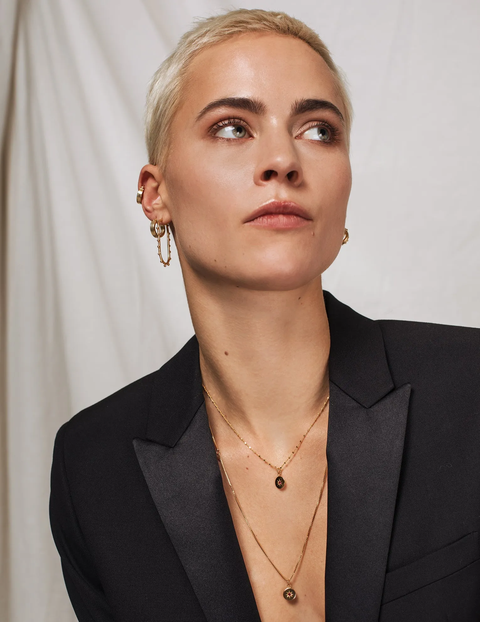 Iris Hoop earrings <br>Gold Vermeil