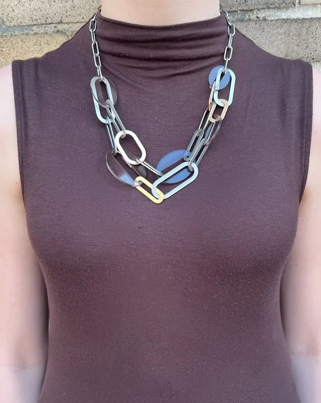 Metal & Acrylic Necklace