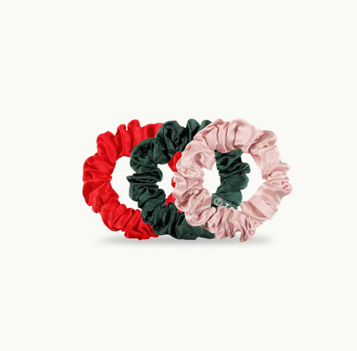 Poinsettia Large Satin Scrunchies