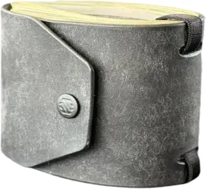 The Cash Wrap Wallet,Fast Cash Access Money Holder,Simple Wallets for Cashs Leather Money Holder Travel,Handy Purse Bands with Magnetic Clasp,Travel Card for Outdoor Travel Family (Grey)