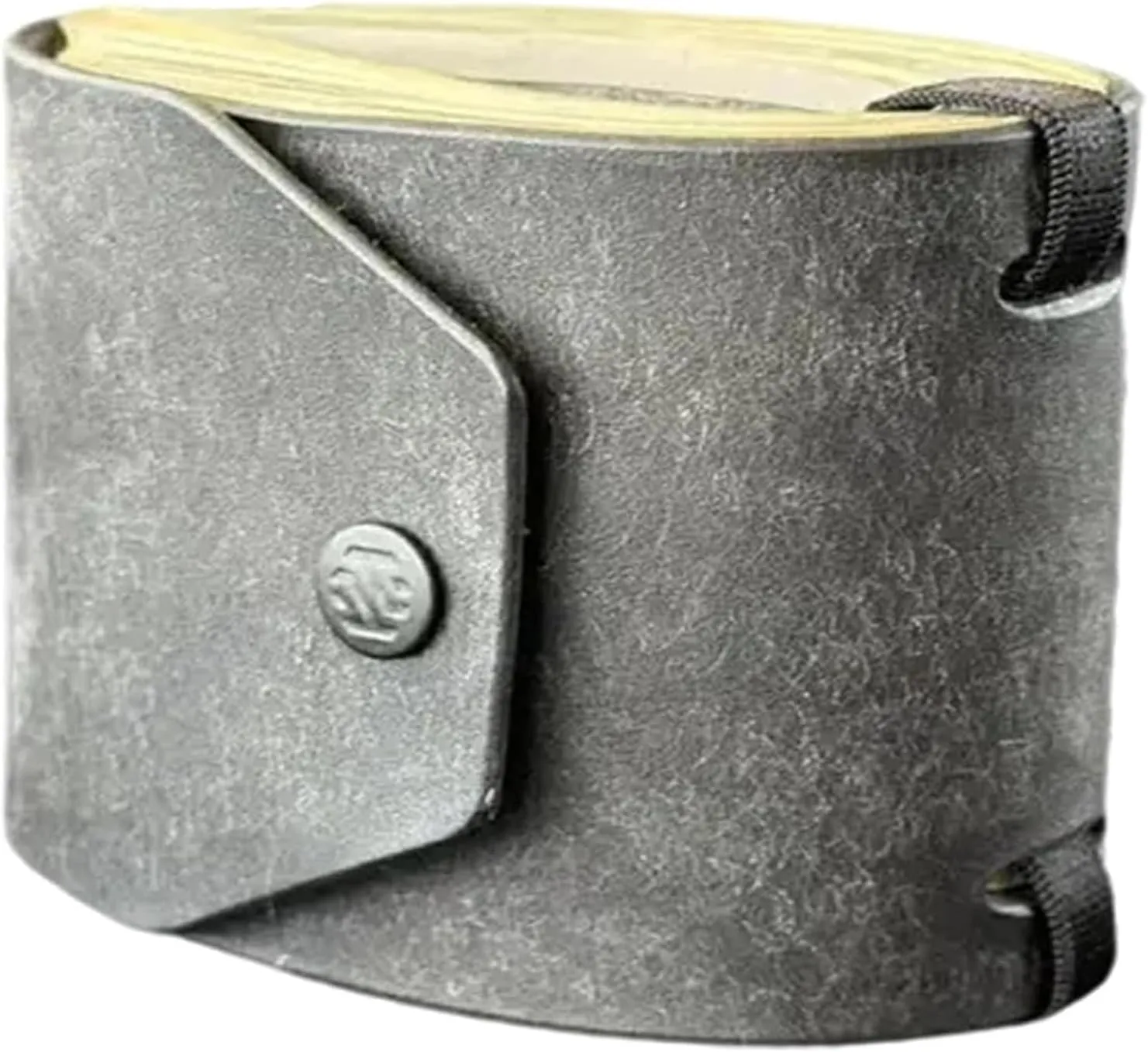 The Cash Wrap Wallet,Fast Cash Access Money Holder,Simple Wallets for Cashs Leather Money Holder Travel,Handy Purse Bands with Magnetic Clasp,Travel Card for Outdoor Travel Family (Grey)