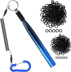 TRUSCEND Gradient Fishing Wacky Rig with Silicone O Rings 210Pcs for 3"-4" and 5"-7" Worm Lures, Ultra-Smooth Downriggers Tube for Easy Installation and Great Protection of Stick Bait, Must-Have Gear