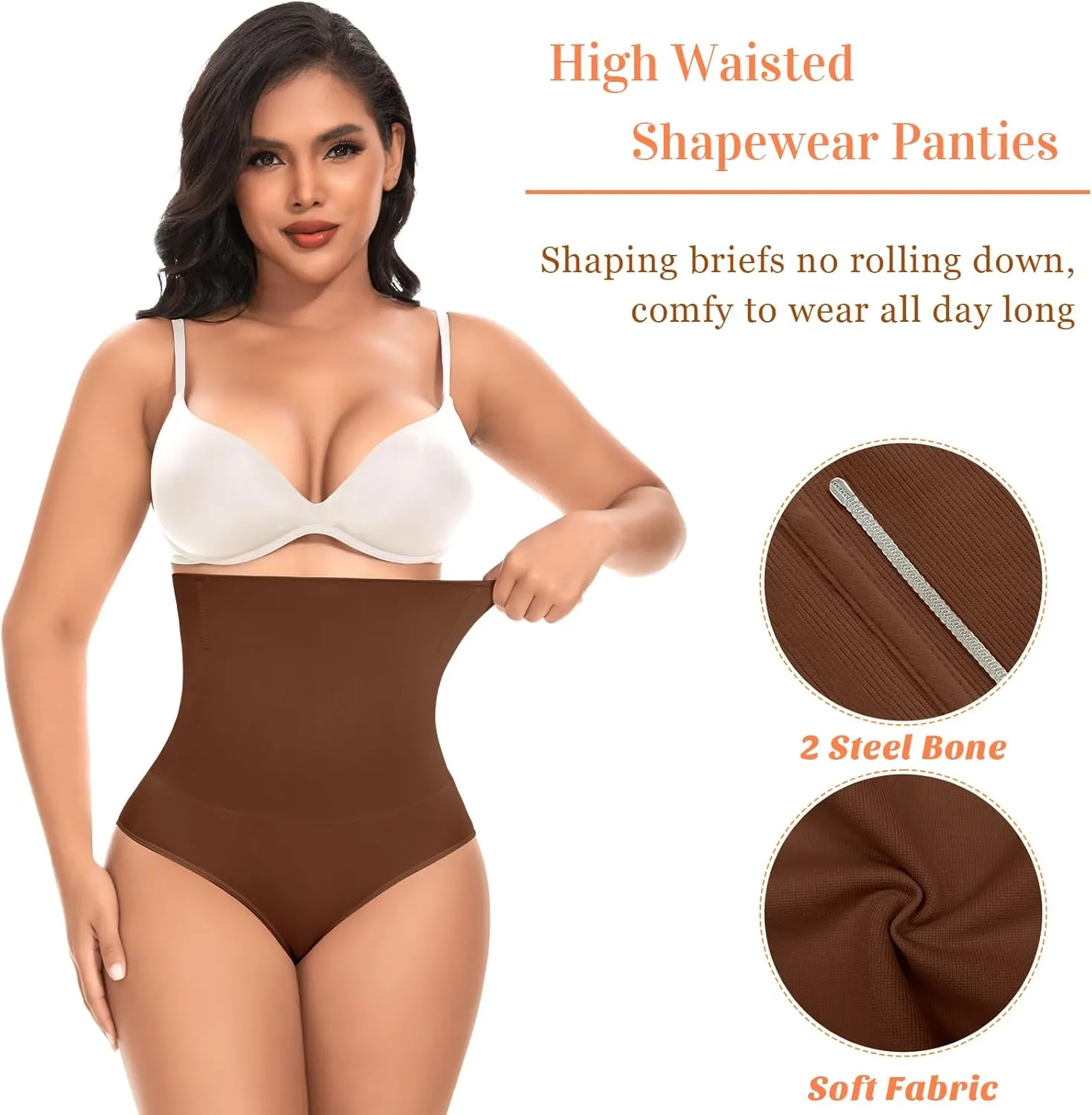 Tummy Control Shapewear Underwear for Women High Waisted Body Shaper Panties Slimming Girdle Shaping Briefs
