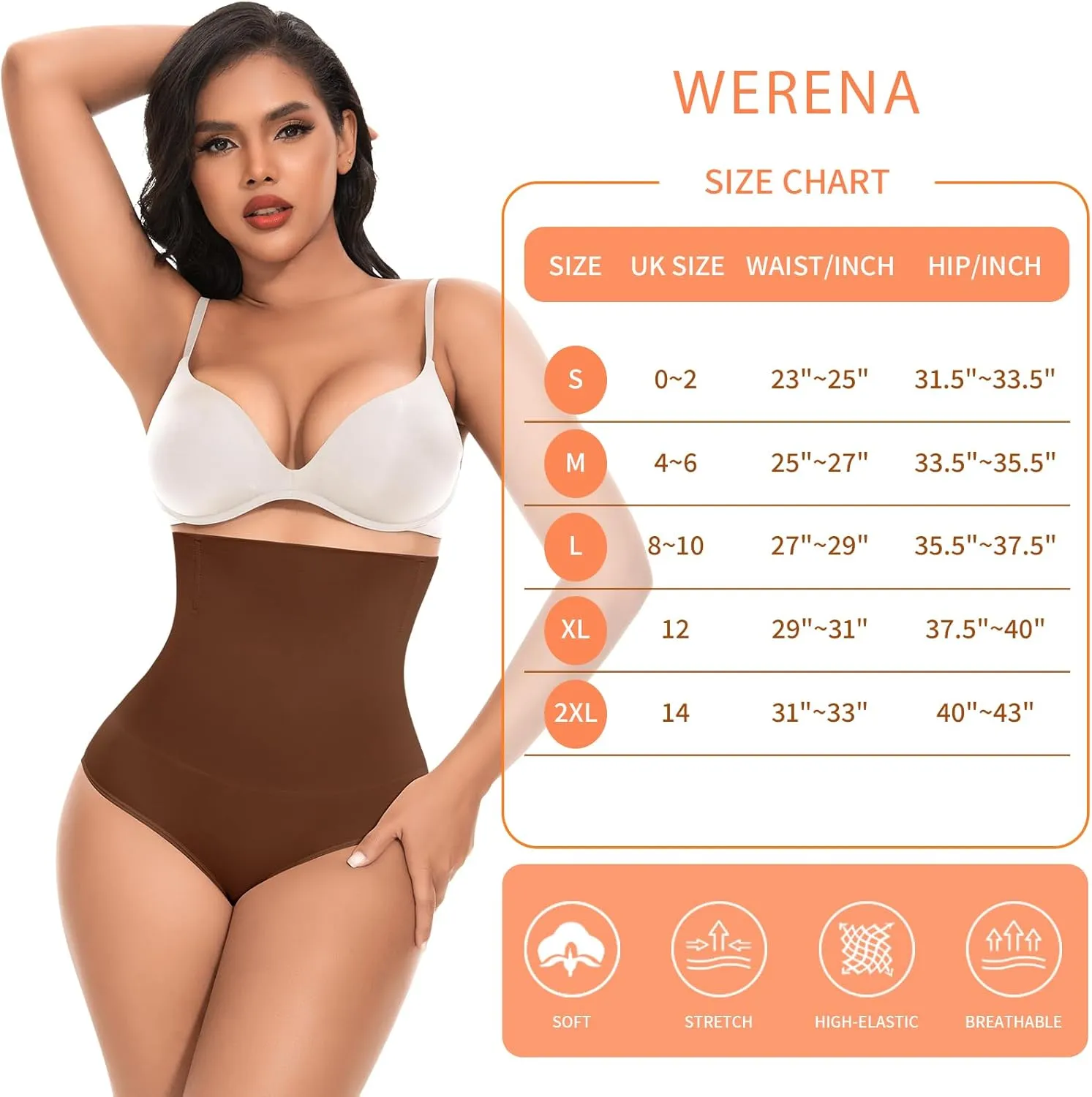 Tummy Control Shapewear Underwear for Women High Waisted Body Shaper Panties Slimming Girdle Shaping Briefs