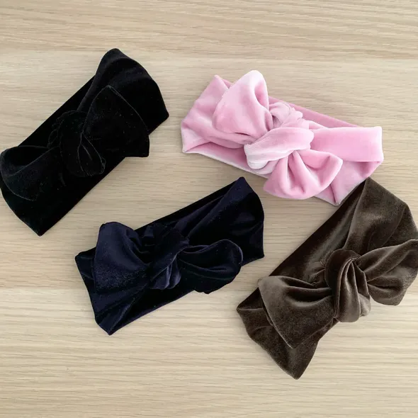 Velvet Bow Knot Headbands