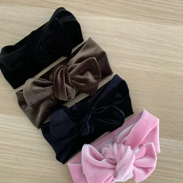 Velvet Bow Knot Headbands