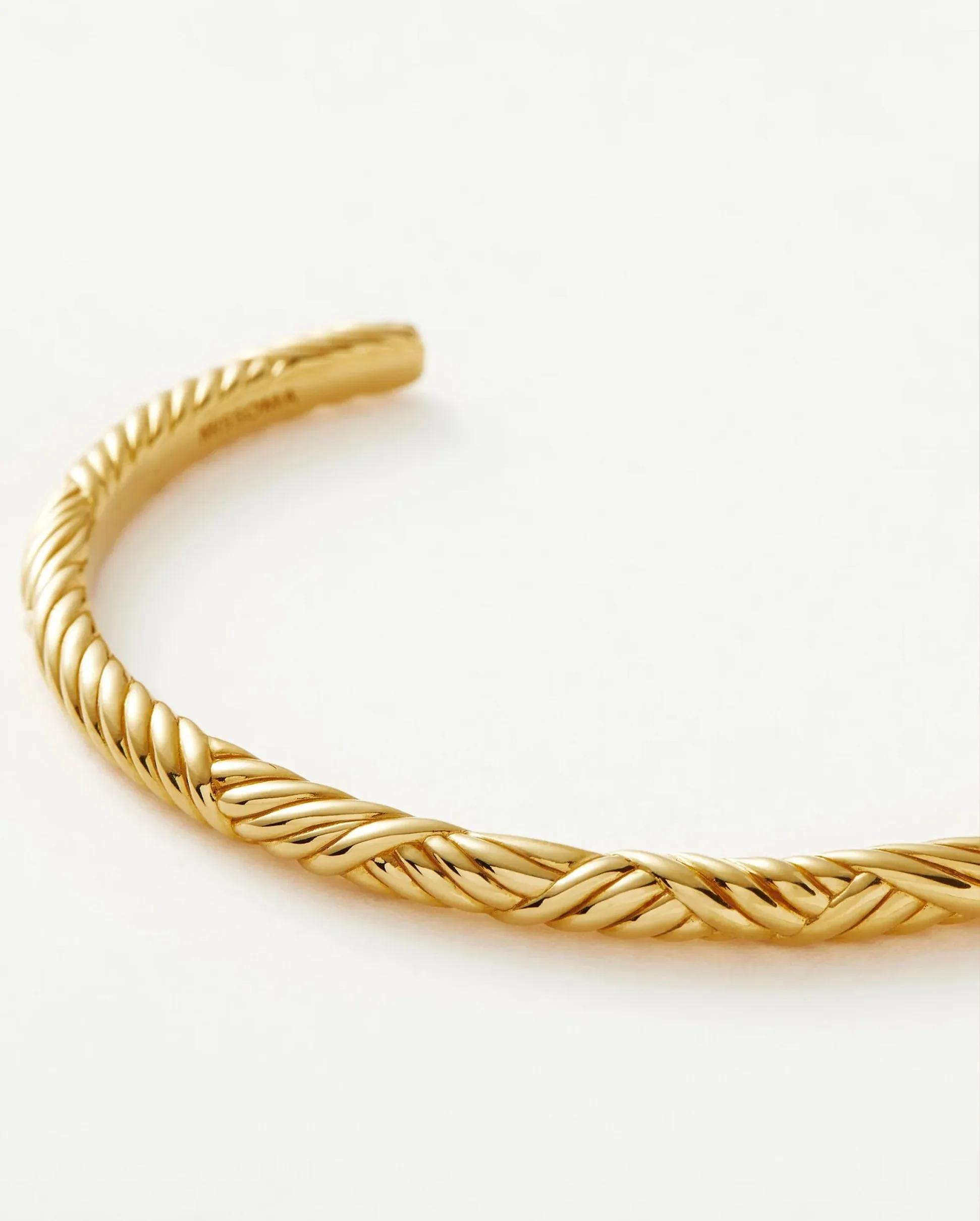 WAVY RIDGE GEMELLI CUFF BRACELET / GOLD