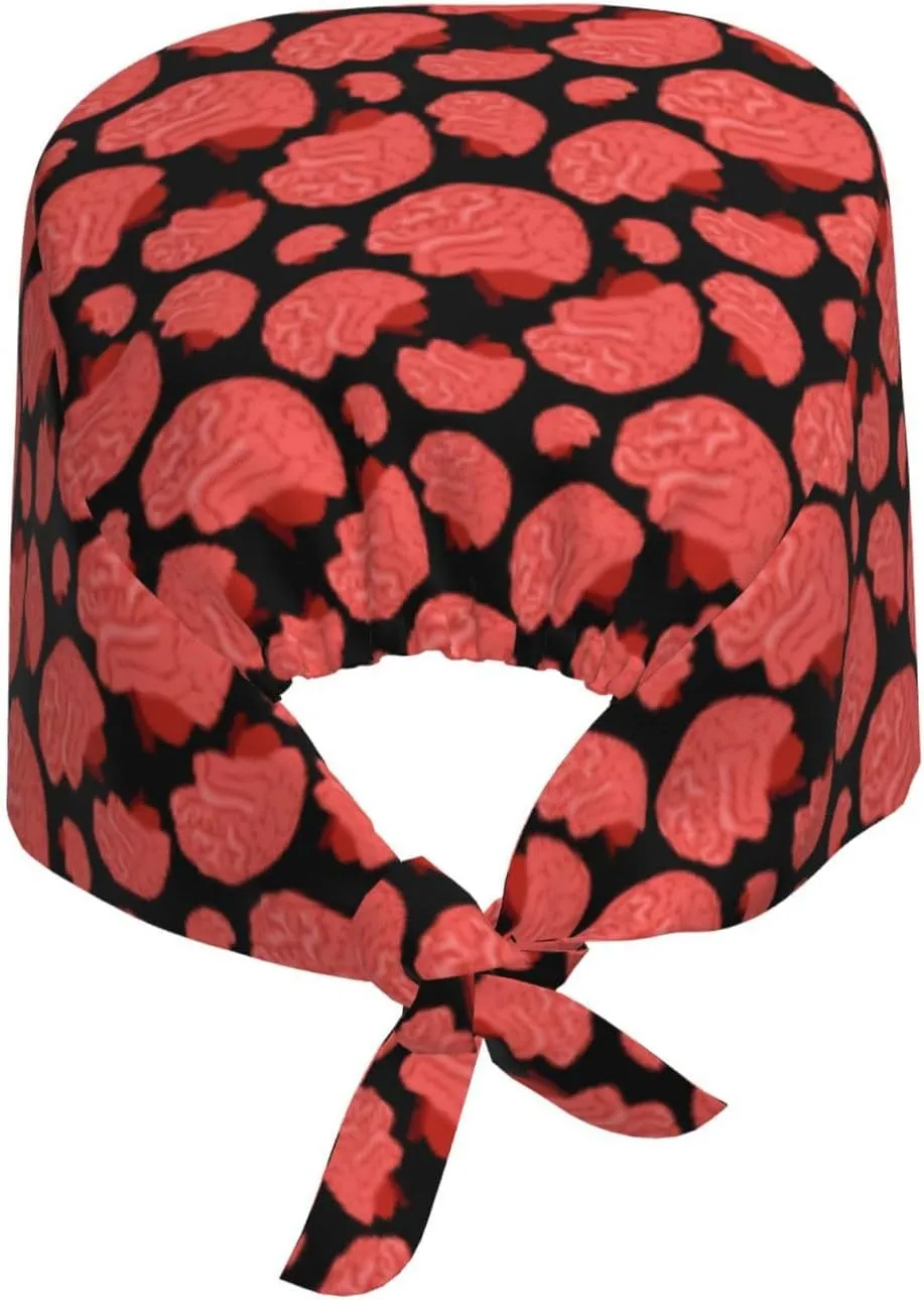 WILL BUDXEG Working Cap with Sweatband for Women Men, Adjustable Cleaning Working Hats, Nurse Surgical Caps(Tie Back)